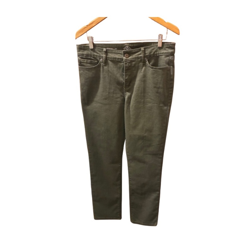Olive Green straight leg Women's Jeans